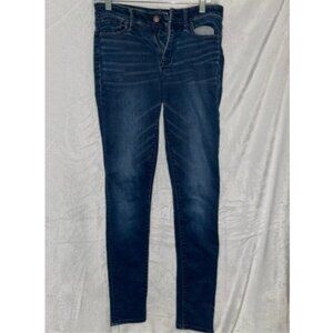 Abercrombie & Fitch Jeans Women 0/25 28x30 Dark Blue Denim Harper Super Skinny